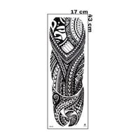 Maori Geçici Dövme Full Kol Tribal Desenli Büyük Boy Tattoo 48x17 Cm Siyah Maori Geçici Dövme Full Kol Tribal Desenli Büyük Boy Tattoo 48x17 Cm Siyah