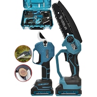 Assur ASR1049 18V Budama Testeresi Makası 2'li Set Mavi Assur ASR1049 18V Budama Testeresi Makası 2'li Set Mavi