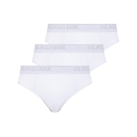 U.S. Polo Assn. - Erkek Beyaz 3 Lü Slıp 90003 Beyaz U.S. Polo Assn. - Erkek Beyaz 3 Lü Slıp 90003 Beyaz