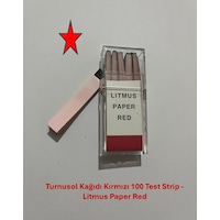 Turnusol Test Kağıdı Kırmızı 100 Test - Turnusol Kağıdı Kırmızı Turnusol Test Kağıdı Kırmızı 100 Test - Turnusol Kağıdı Kırmızı