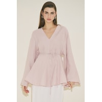 Manuka %100 Keten Volümlü Tunik Pembe Ss26tnk00002-78 Pembe Manuka %100 Keten Volümlü Tunik Pembe Ss26tnk00002-78 Pembe