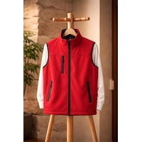 Vatan Tekstil Dik Yaka Slim Fit 3 Cepli Softshell Erkek Yelek Su İtici Kumaş Kırmızı Vatan Tekstil Dik Yaka Slim Fit 3 Cepli Softshell Erkek Yelek Su İtici Kumaş Kırmızı