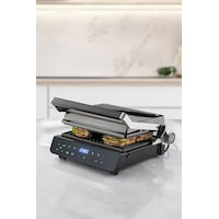 Homend Grilliant 1343H Cam Yüzeyli, Döküm Plakalı, Ledli Konuşan Tost ve Izgara Makinesi Homend Grilliant 1343H Cam Yüzeyli, Döküm Plakalı, Ledli Konuşan Tost ve Izgara Makinesi
