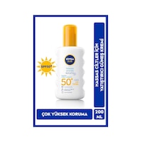 Nivea Sun Hassas Ciltlere Özel Anında Koruma Güneş Spreyi SPF50+ 200 ML Nivea Sun Hassas Ciltlere Özel Anında Koruma Güneş Spreyi SPF50+ 200 ML