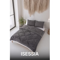 Isessia Lüks Wellsoft Çift Taraflı Yumuşak 4 Mevsim Yorgan Seti Yorgan Uyku Seti Çeyiz 195 X 215cm Antrasit Isessia Lüks Wellsoft Çift Taraflı Yumuşak 4 Mevsim Yorgan Seti Yorgan Uyku Seti Çeyiz 195 X 215cm Antrasit