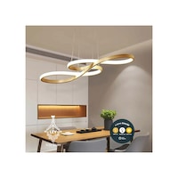 3 Renkli Modern Sanatsal Kıvrımlı Led Sarkıt Avize Eskitme Mutfak Salon Antre Hol İçin Altın 3 Renkli Modern Sanatsal Kıvrımlı Led Sarkıt Avize Eskitme Mutfak Salon Antre Hol İçin Altın