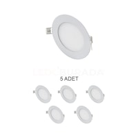 Cata Ct-5144 Slim Led Panel 3w Beyaz - 5 Li Paket Beyaz Cata Ct-5144 Slim Led Panel 3w Beyaz - 5 Li Paket Beyaz
