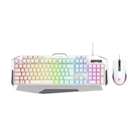 Rampage Km-34 Glare Beyaz Usb Rgb Aydınlatmalı Q 12800 Dpı Mouse Gaming Oyuncu Klavye Set Optik Rampage Km-34 Glare Beyaz Usb Rgb Aydınlatmalı Q 12800 Dpı Mouse Gaming Oyuncu Klavye Set Optik
