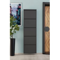 5 Kapaklı Metal Ayakkabılık Antrasit Antrasit 5 Kapaklı Metal Ayakkabılık Antrasit Antrasit
