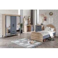 Afilli Izmir Cocuk Odası Takımı 4 Parça Tamamı Mdf Antrasit Flora Renk Afilli Izmir Cocuk Odası Takımı 4 Parça Tamamı Mdf Antrasit Flora Renk