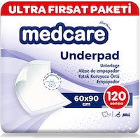 Medcare Yatak Koruyucu Ultra Paket Yatak Örtüsü 60 x 90 CM 120 Adet Medcare Yatak Koruyucu Ultra Paket Yatak Örtüsü 60 x 90 CM 120 Adet