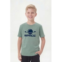 Fyk Kids Erkek Çocuk Yuvarlak Yaka Baskı Detaylı Kısa Kollu Tişört Mint Yeşili Fyk Kids Erkek Çocuk Yuvarlak Yaka Baskı Detaylı Kısa Kollu Tişört Mint Yeşili