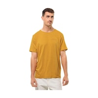 Jack Wolfskin Travel T M Erkek Tişört 1809751-58 Turuncu Jack Wolfskin Travel T M Erkek Tişört 1809751-58 Turuncu