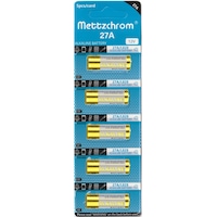 Mettzchrom 27a 12v Alkalin Pil 5 Adet Oto Ve Kapı Kumanda Pili Mettzchrom 27a 12v Alkalin Pil 5 Adet Oto Ve Kapı Kumanda Pili