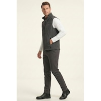 Genius Store Erkek Yelek Softshell Su Geçirmez Tam Fermuarlı Cepli Normal Kalıp Spor Yelek Füme Genius Store Erkek Yelek Softshell Su Geçirmez Tam Fermuarlı Cepli Normal Kalıp Spor Yelek Füme