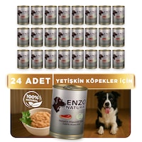 Enzo Natural Kuzu Etli Yaş Köpek Maması 410 Gr X 24 Enzo Natural Kuzu Etli Yaş Köpek Maması 410 Gr X 24