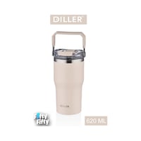 Dıller 620 Ml Tek Kapak Çift Kullanım Pipetli/pipetsiz Taşıma Kulplu Mug/çelik Termos-ffdıllerd9168 Krem Dıller 620 Ml Tek Kapak Çift Kullanım Pipetli/pipetsiz Taşıma Kulplu Mug/çelik Termos-ffdıllerd9168 Krem