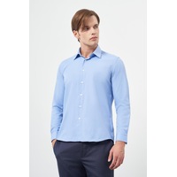 İmza Mavi Uzun Kol Düz Bez Ayağı Sert Yaka Cepsiz Pamuklu Classic Slim Fit Gömlek 1004245267 Mavi İmza Mavi Uzun Kol Düz Bez Ayağı Sert Yaka Cepsiz Pamuklu Classic Slim Fit Gömlek 1004245267 Mavi