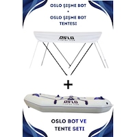 Oslo Fishing Team Mavi Beyaz Şişme Bot Ve Tente Seti Oslo Fishing Team Mavi Beyaz Şişme Bot Ve Tente Seti