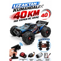 Oyuncak 2.4 Ghz Uzaktan Kumandalı Rc Arazi Arabası 40 Km/sa Hız 4x4 Çekiş Metal Şase Rc390 Motor Şarjlı Led Işıklı Gaz Ve Direksiyon Hassasiyetli Mavi Oyuncak 2.4 Ghz Uzaktan Kumandalı Rc Arazi Arabası 40 Km/sa Hız 4x4 Çekiş Metal Şase Rc390 Motor Şarjlı Led Işıklı Gaz Ve Direksiyon Hassasiyetli Mavi