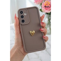 Fibaks Galaxy A54 Uyumlu Kılıf 3d Kalp Tasarımlı Kahverengi Desenli Yumuşak Kamera Korumalı Silikon Kapak Fibaks Galaxy A54 Uyumlu Kılıf 3d Kalp Tasarımlı Kahverengi Desenli Yumuşak Kamera Korumalı Silikon Kapak