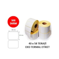 Elitrulo Terazi Etiketi 40x58 Termal - 500 Adet Elitrulo Terazi Etiketi 40x58 Termal - 500 Adet
