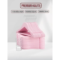 Pembe Ahşap Bebek Elbise Pantolon Askısı 10 Adet Pembe Pembe Ahşap Bebek Elbise Pantolon Askısı 10 Adet Pembe