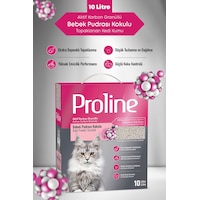 Proline Aktif Karbon Granüllü Bebek Pudra Kokulu Bentonit Kedi Kumu 10 Lt Proline Aktif Karbon Granüllü Bebek Pudra Kokulu Bentonit Kedi Kumu 10 Lt