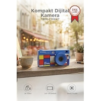 Torima Life Dijital Kamera Selfie Video Vlog Kamerası Mini Fotoğraf Makinesi CMR47 Mavi Torima Life Dijital Kamera Selfie Video Vlog Kamerası Mini Fotoğraf Makinesi CMR47 Mavi