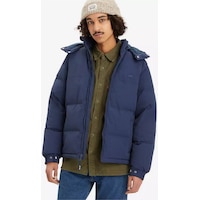 Levi's Oversize Kapüşonlu Minimalist Erkek Kışlık Mont Mavi Levi's Oversize Kapüşonlu Minimalist Erkek Kışlık Mont Mavi