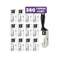 Maginot 12 Adet Yedek Rulolu Tüy Toplayıcı Toplam 360 Yaprak Yapışkan Kağıt Maginot 12 Adet Yedek Rulolu Tüy Toplayıcı Toplam 360 Yaprak Yapışkan Kağıt