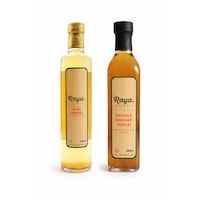 Raya Organik Organik Elma Sirkesi 500 Ml Ve Enginar Sirkesi 500 Ml Seti