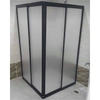 Nokta Duşakabin 90 x 90 Teknesiz Mika Duşakabin Siyah Profil Şeffaf Nokta Duşakabin 90 x 90 Teknesiz Mika Duşakabin Siyah Profil Şeffaf