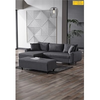 Kagu Corner Flavia Köşe Takımı Puflu Koyu Gri Kagu Corner Flavia Köşe Takımı Puflu Koyu Gri