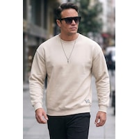 Buratti Regular Fit Bisiklet Yaka Pamuklu Içi Tüylü Yumuşak Şardonlu Erkek Sweat 5905255 Kum Buratti Regular Fit Bisiklet Yaka Pamuklu Içi Tüylü Yumuşak Şardonlu Erkek Sweat 5905255 Kum