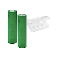 Sony VTC6 18650 3.7 V 3000 mAh 30A Li-ion Şarjlı Pil 2'li + Pil Taşıma Kutusu Sony VTC6 18650 3.7 V 3000 mAh 30A Li-ion Şarjlı Pil 2'li + Pil Taşıma Kutusu