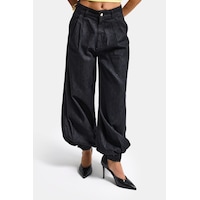 it's basic Kadın Su Yıkama Siyah 7s6-51 Jogger Fit Paça Detaylı Özel Tasarım Denim Jean it's basic Kadın Su Yıkama Siyah 7s6-51 Jogger Fit Paça Detaylı Özel Tasarım Denim Jean
