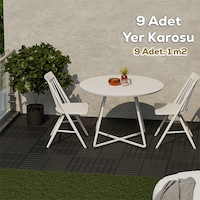 Porsima 1066 9lu Bahçe Balkon Teras Zemin Döşemesi Karosu Antrasi Porsima 1066 9lu Bahçe Balkon Teras Zemin Döşemesi Karosu Antrasi