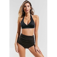 Angelsin Siyah Yüksek Bel Bikini Takım (402450066) Angelsin Siyah Yüksek Bel Bikini Takım (402450066)