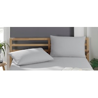 2 Adet Pamuklu Yastık Kılıfı 50 X 70 Cm Gri 2 Adet Pamuklu Yastık Kılıfı 50 X 70 Cm Gri
