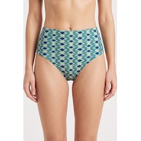 Loya Kadın Mavi Azure Yüksek Bel Tek Alt Bikini Loya Kadın Mavi Azure Yüksek Bel Tek Alt Bikini
