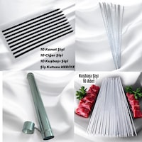 10 Adet Kanat Şişi - 10 Ciğer Şişi-10 Kuşbaşı Tavuk Şişi - Şiş Kutusu 60 Cm Hediye 10 Adet Kanat Şişi - 10 Ciğer Şişi-10 Kuşbaşı Tavuk Şişi - Şiş Kutusu 60 Cm Hediye