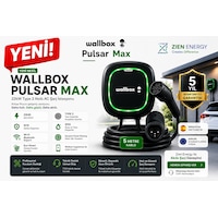 Wallbox Pulsar Max Tip 2 22KW/32A Wi-Fi ve Bluetooth 5m Kablolu Akıllı Elektrikli Araç Şarj Istasyonu Wallbox Pulsar Max Tip 2 22KW/32A Wi-Fi ve Bluetooth 5m Kablolu Akıllı Elektrikli Araç Şarj Istasyonu