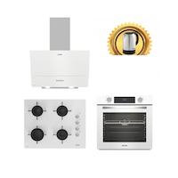 Altus ALA 322 W Turbo - ALA 159 GWH - ALA 535 HW Beyaz Cam Ankastre Set + Çelik Kettle Altus ALA 322 W Turbo - ALA 159 GWH - ALA 535 HW Beyaz Cam Ankastre Set + Çelik Kettle