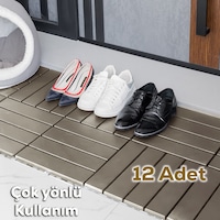 Porsima 1177 12 Lü Bahçe Balkon Teras Zemin Döşemesi Karosu Latte Porsima 1177 12 Lü Bahçe Balkon Teras Zemin Döşemesi Karosu Latte