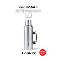 Cooker Campmate 2 Litre Paslanmaz Çelik Termos Gümüş Ckr2127 Cooker Campmate 2 Litre Paslanmaz Çelik Termos Gümüş Ckr2127