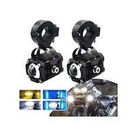 Motosiklet Led Sis Sürüş Lambaları, 4 Fonksiyonlu 3 Renk Hepsi Bir Arada, Beyaz/uzun Far, Amblem/kısa Far, Buz Mavisi/gündüz Sürüş Lambası, Flaşör/uyarı Spot Işık Motosiklet Led Sis Sürüş Lambaları, 4 Fonksiyonlu 3 Renk Hepsi Bir Arada, Beyaz/uzun Far, Amblem/kısa Far, Buz Mavisi/gündüz Sürüş Lambası, Flaşör/uyarı Spot Işık