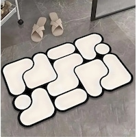 Calico Tekli Banyo Paspası 60x100 Cm , Kaydırmaz Tabanlı, Yıkanabilir Renkli Calico Tekli Banyo Paspası 60x100 Cm , Kaydırmaz Tabanlı, Yıkanabilir Renkli
