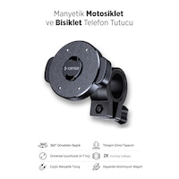 Motosiklet Ve Bisiklet Manyetik Telefon Tutucu Siyah Motosiklet Ve Bisiklet Manyetik Telefon Tutucu Siyah
