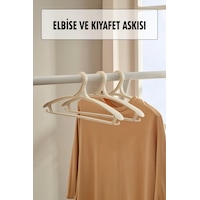 3 Lü Geniş Kıyafet Ve Elbise Askısı Beyaz 43 Cm Askı Çok Renkli 3 Lü Geniş Kıyafet Ve Elbise Askısı Beyaz 43 Cm Askı Çok Renkli